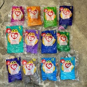 NIP‎ Ty Beanie Babies set of 12 Vintage 1998 Unopened